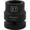 Dynamic 1" Drive Standard Socket, Black Phosphate, Tools 27MM X 1" Drive, 6 Point Standard Length D025027 - alternate 9